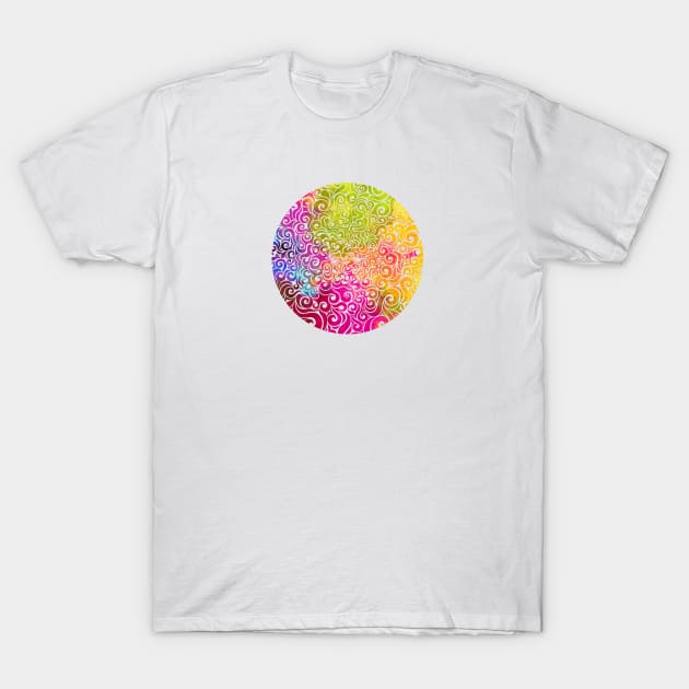 Swirly Portrait T-Shirt by CarolinaMatthes